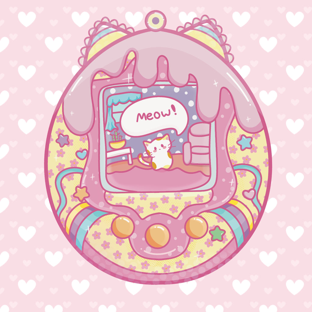 Meowmagotchi Kawaii 3D Acrylic Keychain - [FLASH SALE!]