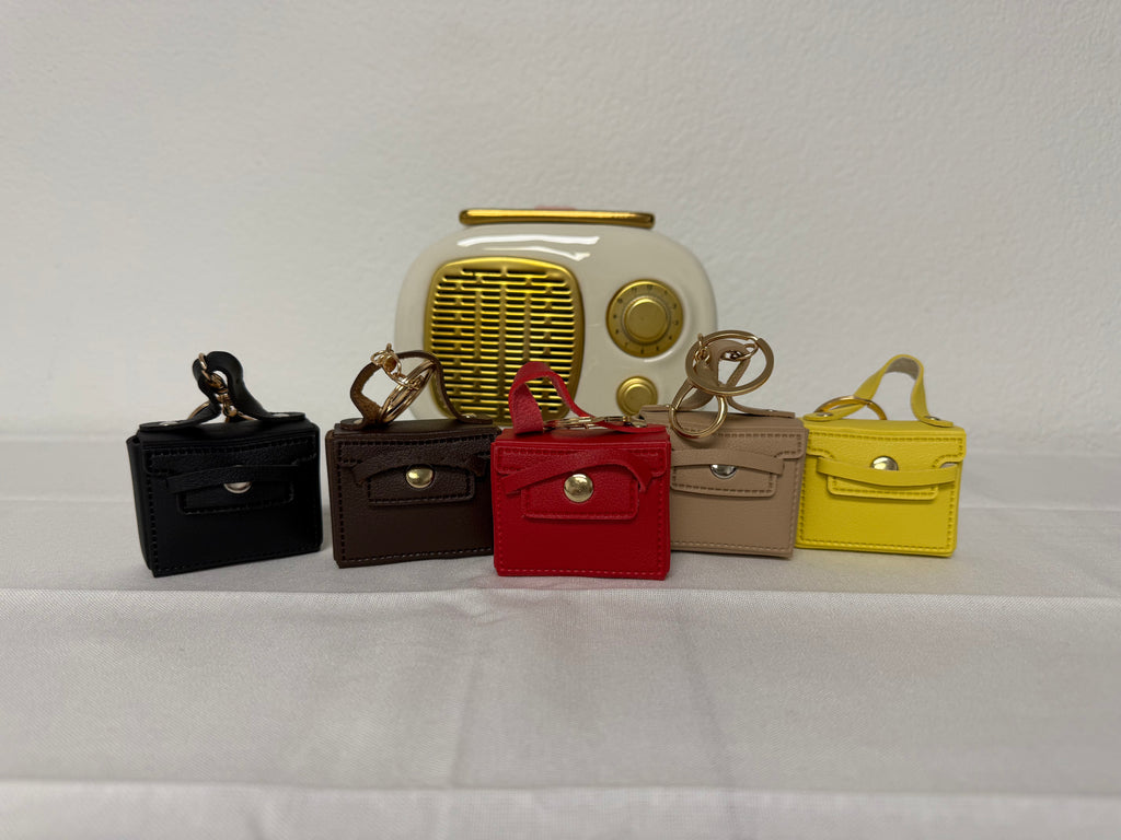 👜 Tiny Luxury: Micro Satchel Purse Keychain / Bag Charm