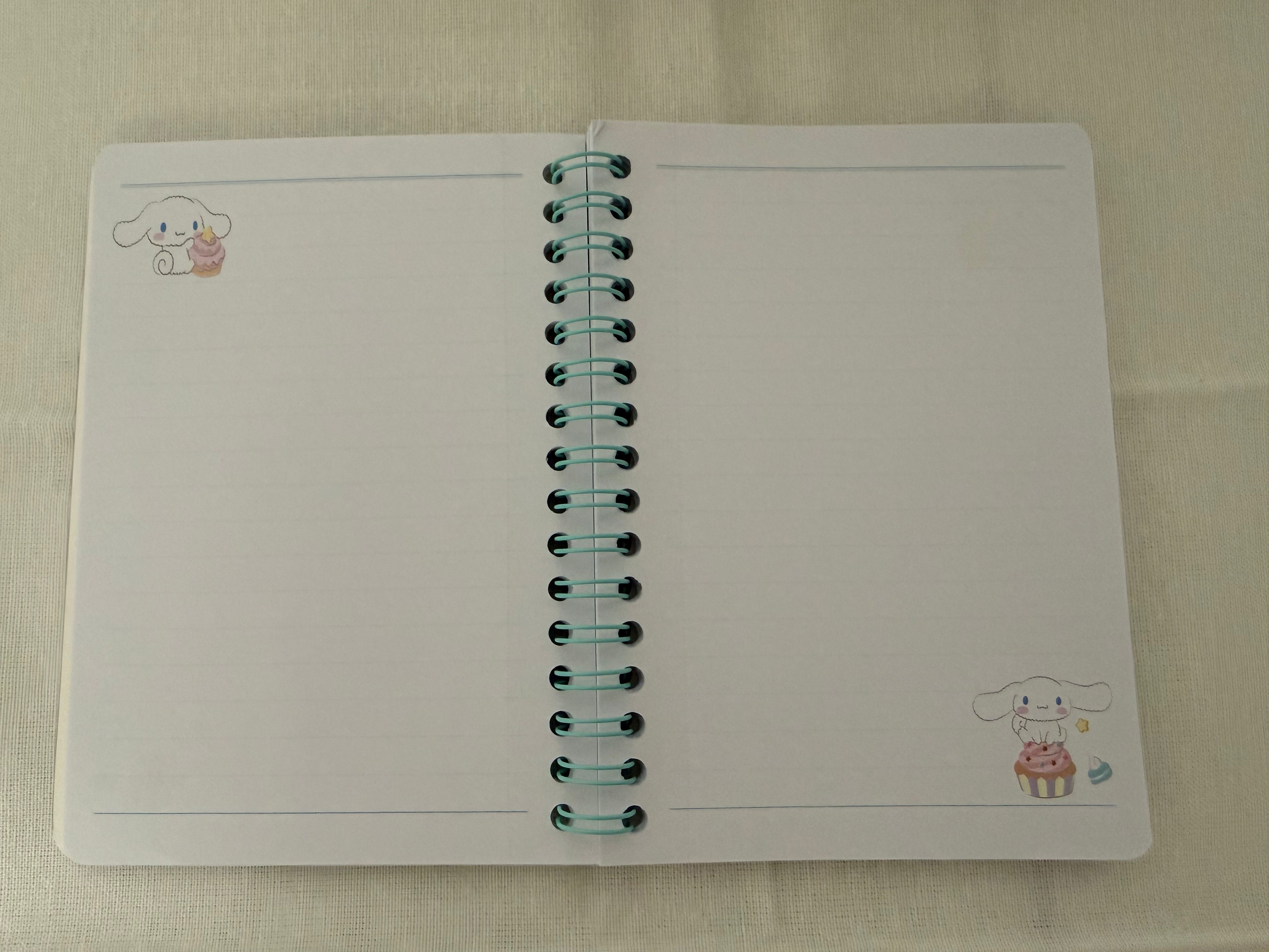 Kawaii Sanrio Character Pastel Spiral Journals – Cute Anime Aesthetic Notebook