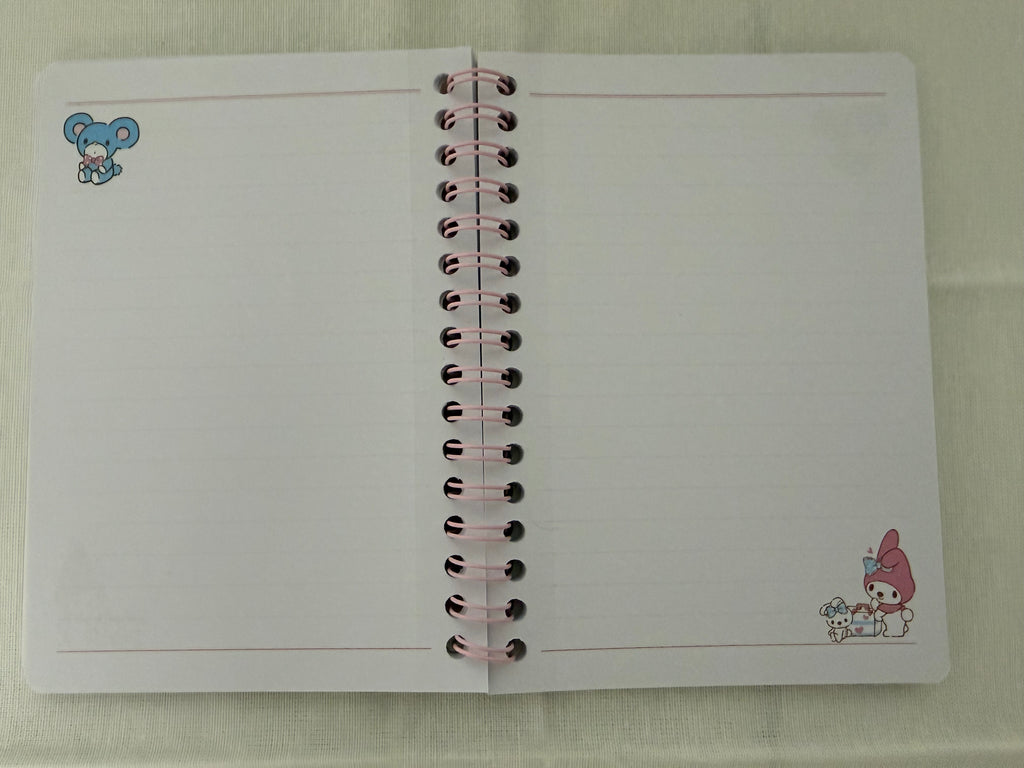 Kawaii Sanrio Character Pastel Spiral Journals – Cute Anime Aesthetic Notebook
