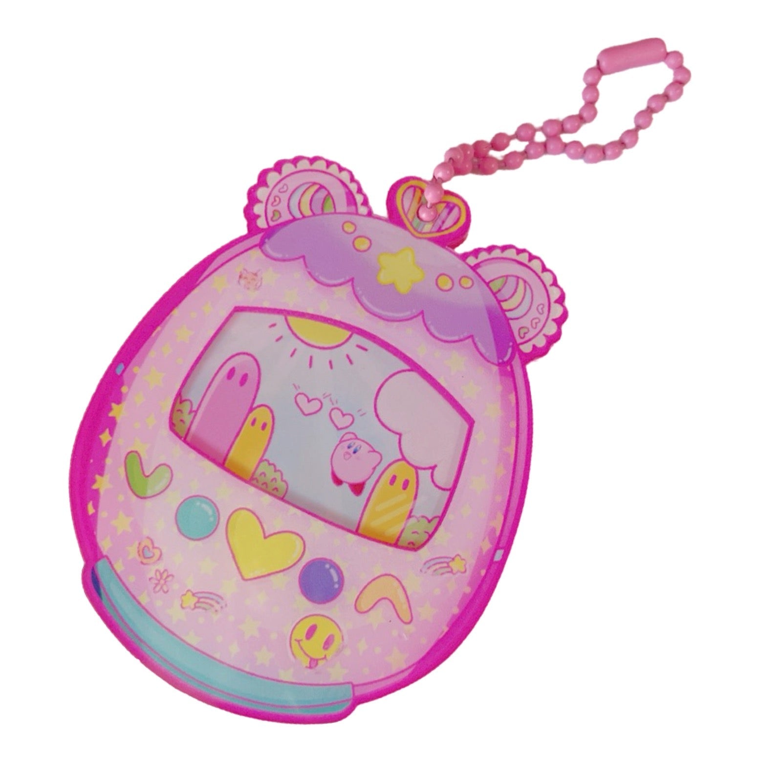 Magic Kirby Dreamland Tamagotchi Kawaii 3D Acrylic Keychain - [FLASH SALE!]