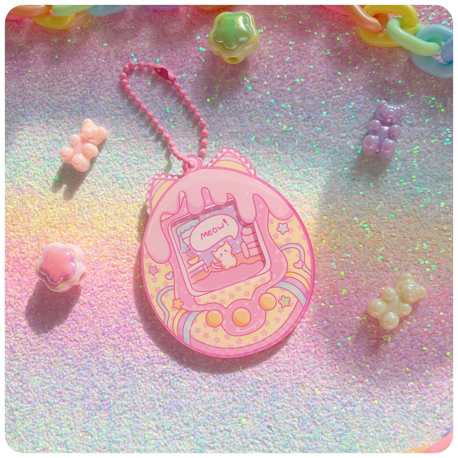 Meowmagotchi Kawaii 3D Acrylic Keychain - [FLASH SALE!]