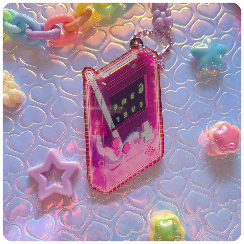 Game Over Z Vaporwave Acrylic Keychain - [LIQUIDATION SALE]