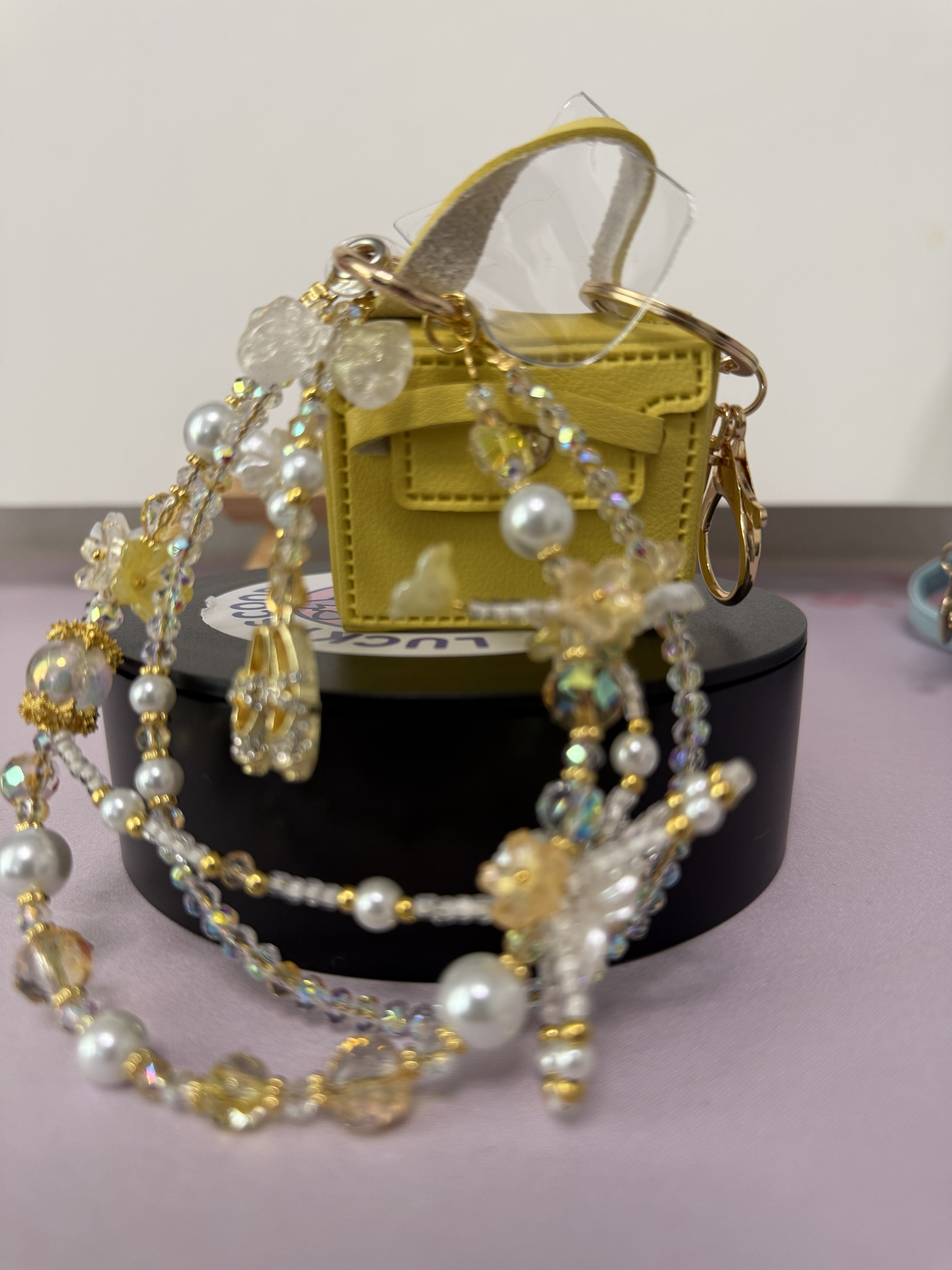 👜 Tiny Luxury: Micro Satchel Purse Keychain / Bag Charm